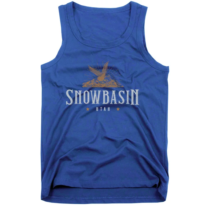 Snowbasin Mountains Utah Hiking Outdoors Eagle Cute Gift Tank Top