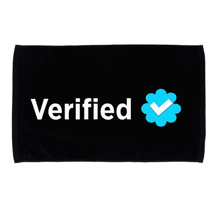 Social Media Verified Account With Check Mark Badge Microfiber Hand Towel