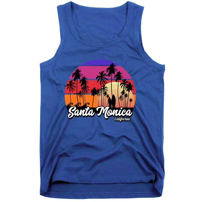 Santa Monica Vintage California Surf Cool Gift Tank Top