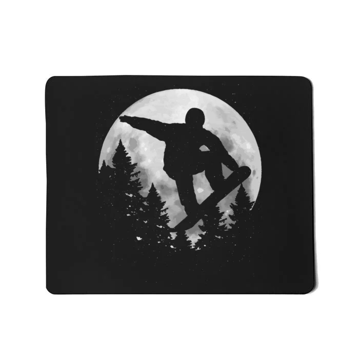 Snowboard Moon vintage Freestyle Snowboarding Mousepad