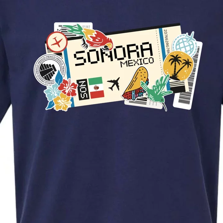 Sonora Mexican Vacation Holidays Estado De Sonora Mexico Funny Gift Sueded Cloud Jersey T-Shirt