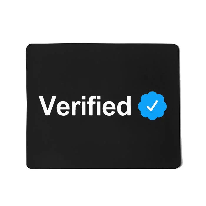 Social Media Verified Account Check Mark Mousepad