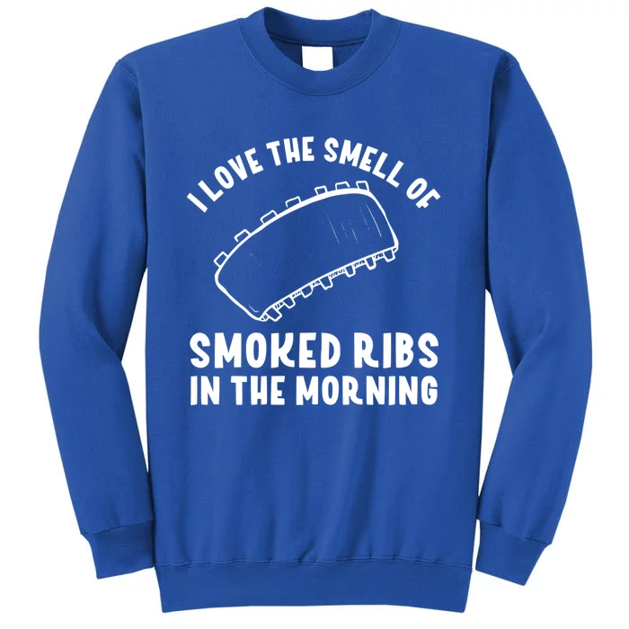 Smoking Meat Vintage Barbecue Lover Bbq Ribs Gift Tall Sweatshirt