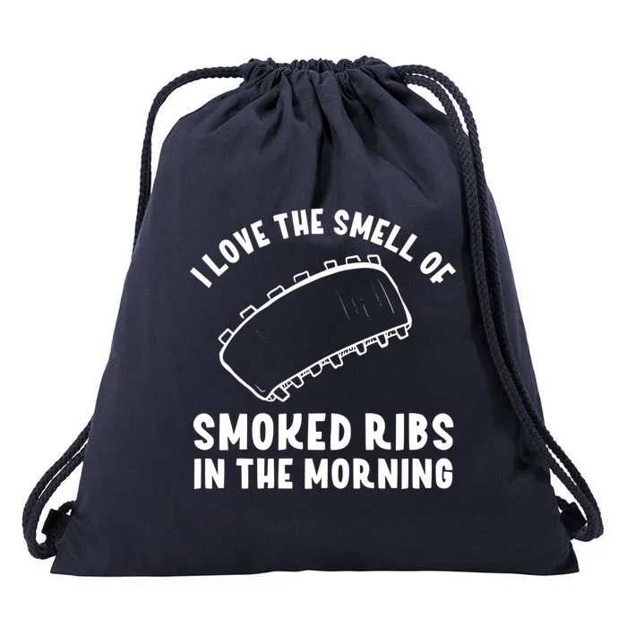 Smoking Meat Vintage Barbecue Lover Bbq Ribs Gift Drawstring Bag