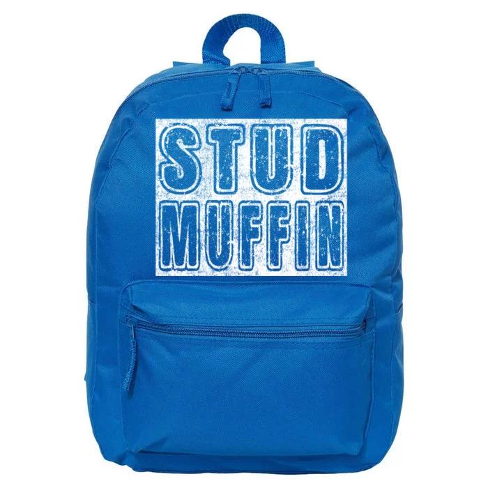 Stud Muffin Vintage Graphic Muffin Pun Meaningful Gift 16 in Basic Backpack