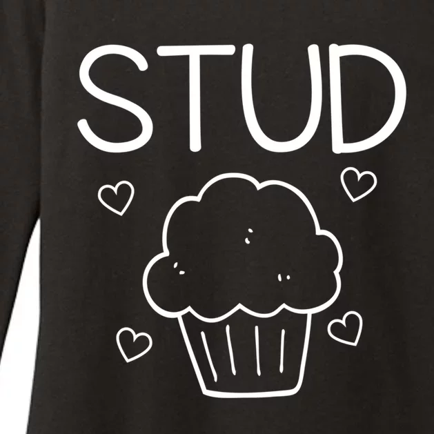 Stud Muffin Valentines Day Cute Heart Love Funny Gift Womens CVC Long Sleeve Shirt