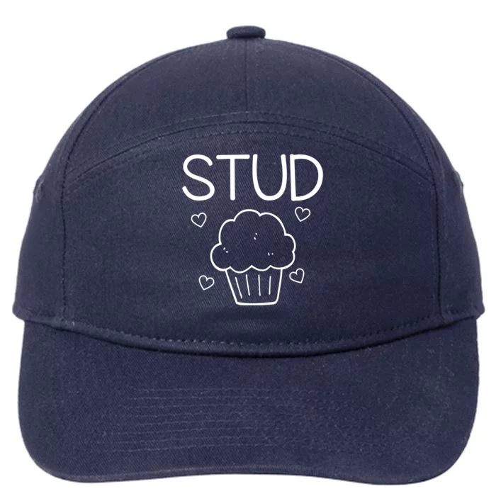 Stud Muffin Valentines Day Cute Heart Love Funny Gift 7-Panel Snapback Hat