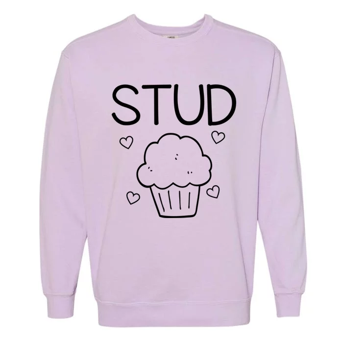 Stud Muffin Valentines Day Cute Heart Love Funny Gift Garment-Dyed Sweatshirt