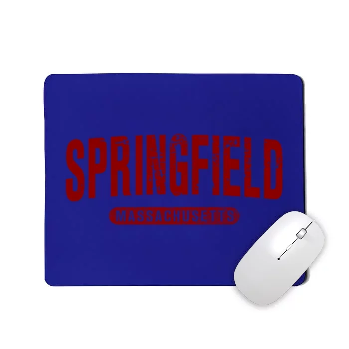 Springfield Massachusetts Vintage University College Style Gift Mousepad