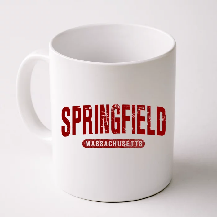 Springfield Massachusetts Vintage University College Style Gift Front & Back Coffee Mug