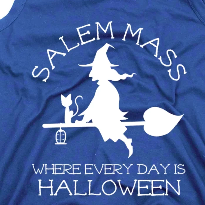 Salem Mass Where Every Day Is Halloween Witch Massachusetts Gift Tank Top