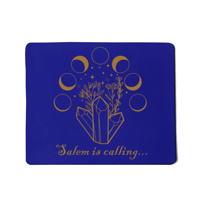 Salem Ma Witch Trials 1692 Moon Phase Crystals Witchcraft Gift Mousepad