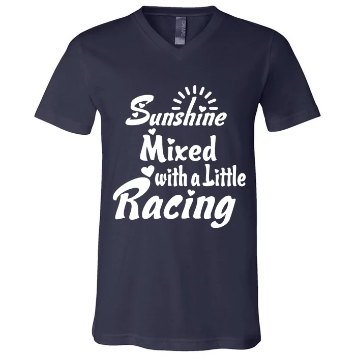 Sunshine Mixed With A Little Racing V-Neck T-Shirt