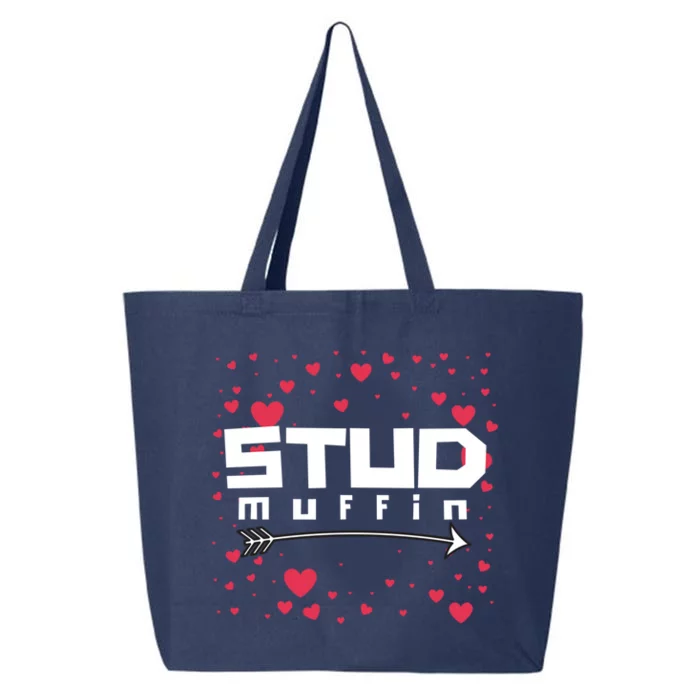 Stud Muffin With Hearts For Valentines Day Or Anniversary Gift 25L Jumbo Tote