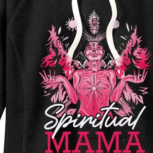 Spiritual Mama Who Love Yoga And Meditation Gift Women's Fleece Hoodie