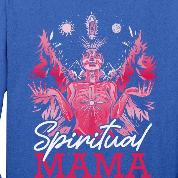 Spiritual Mama Who Love Yoga And Meditation Gift Tall Long Sleeve T-Shirt