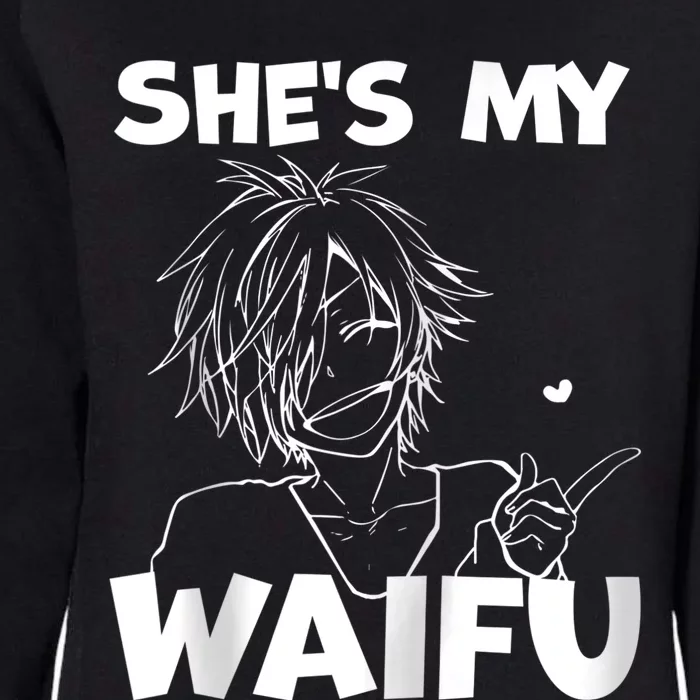 She's My Waifu Funny Anime Matching Couple Boyfriend Gift Zip Hoodie Womens California Wash Sweatshirt