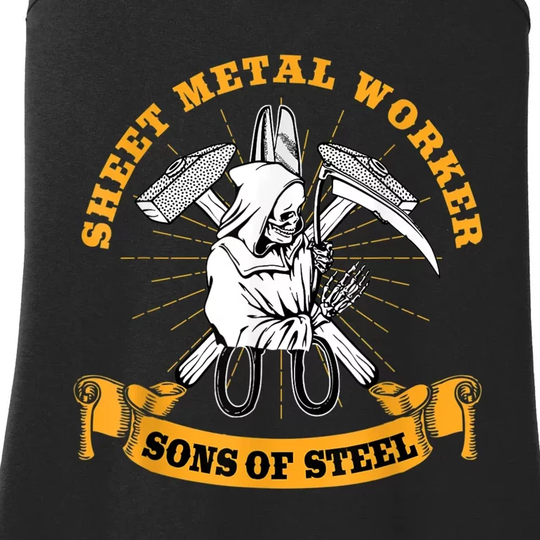 Sheet Metal Worker Funny Sons Of S L Ladies Essential Tank