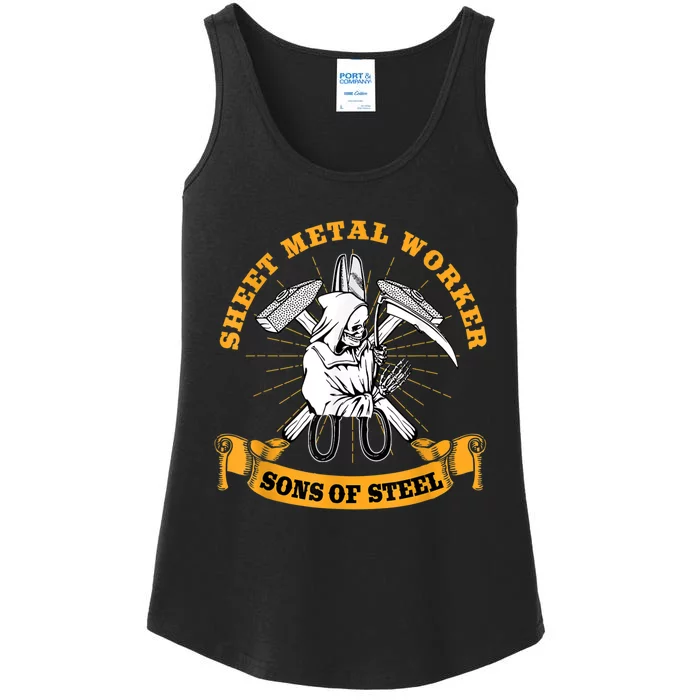 Sheet Metal Worker Funny Sons Of S L Ladies Essential Tank