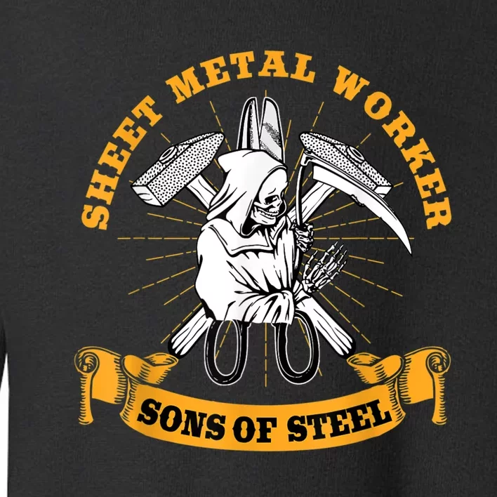 Sheet Metal Worker Funny Sons Of S L Toddler Sweatshirt