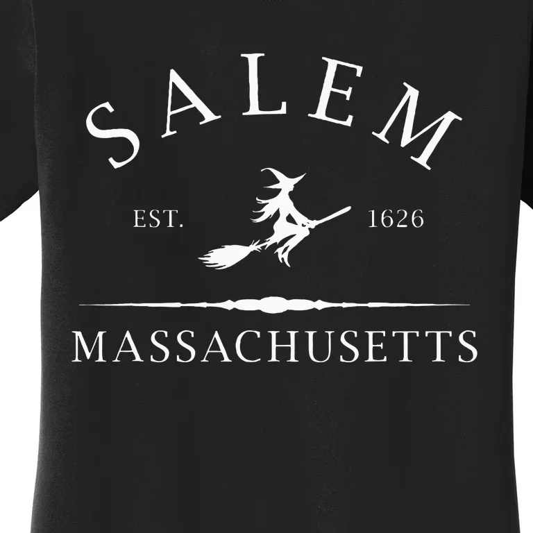 Salem Massachusetts Witch Est 1626 Letter Women's T-Shirt