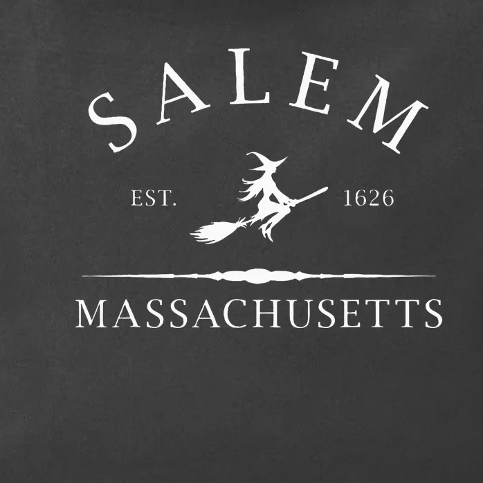 Salem Massachusetts Witch Est 1626 Letter Zip Tote Bag