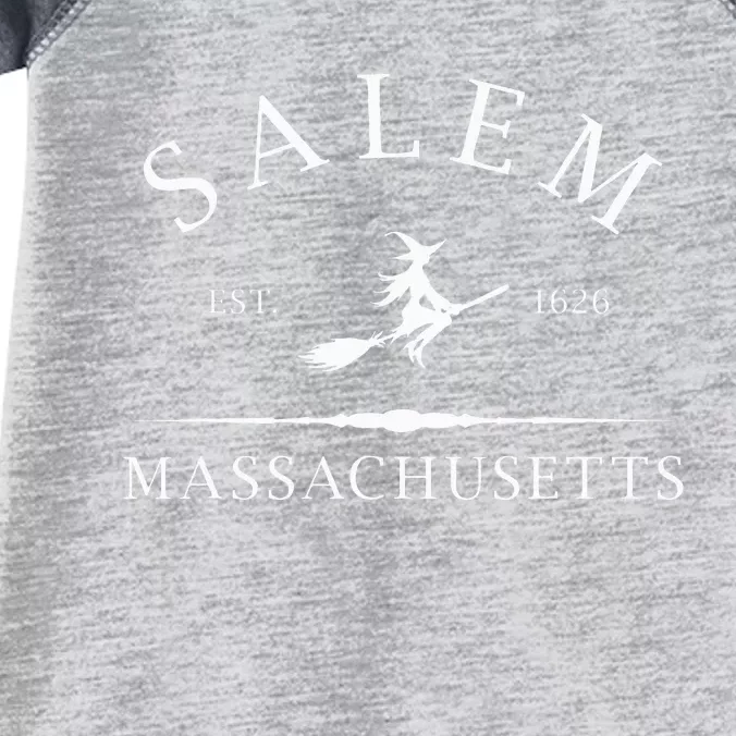 Salem Massachusetts Witch Est 1626 Letter Infant Baby Jersey Bodysuit