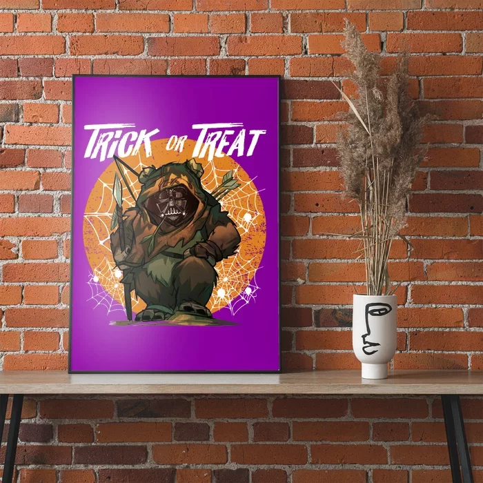 Star Movie Wars Ewok Trick Or Treat Halloween Not So Scary Part Poster