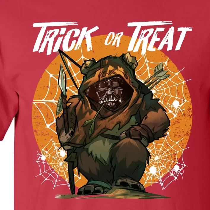 Star Movie Wars Ewok Trick Or Treat Halloween Not So Scary Part Tall T-Shirt