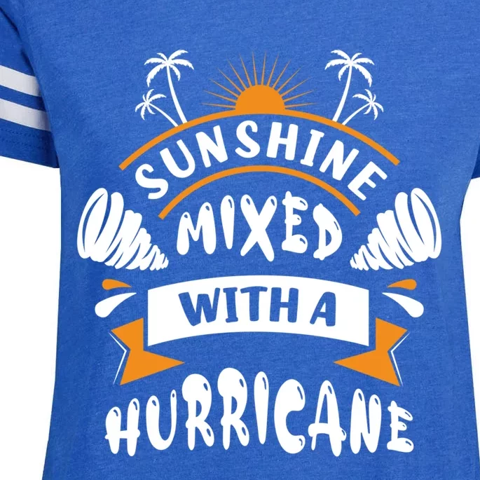 Sunshine Mixed With A Hurricane Gift Enza Ladies Jersey Football T-Shirt