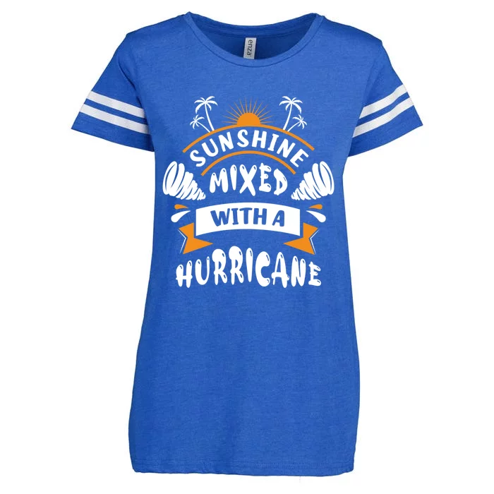 Sunshine Mixed With A Hurricane Gift Enza Ladies Jersey Football T-Shirt