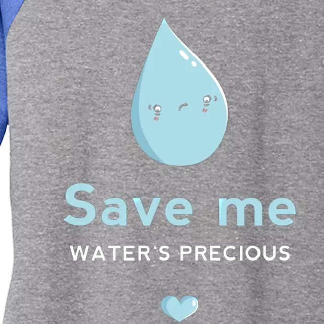 Save Me Water's Precious Gift Women's Tri-Blend 3/4-Sleeve Raglan Shirt