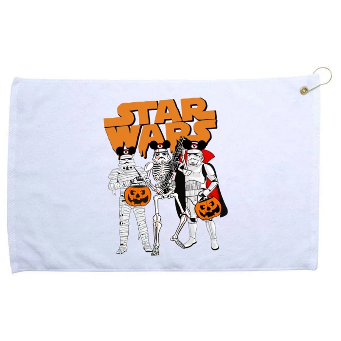 Star Movie Wars Stormtrooper Skeleton Halloween Funny Grommeted Golf Towel