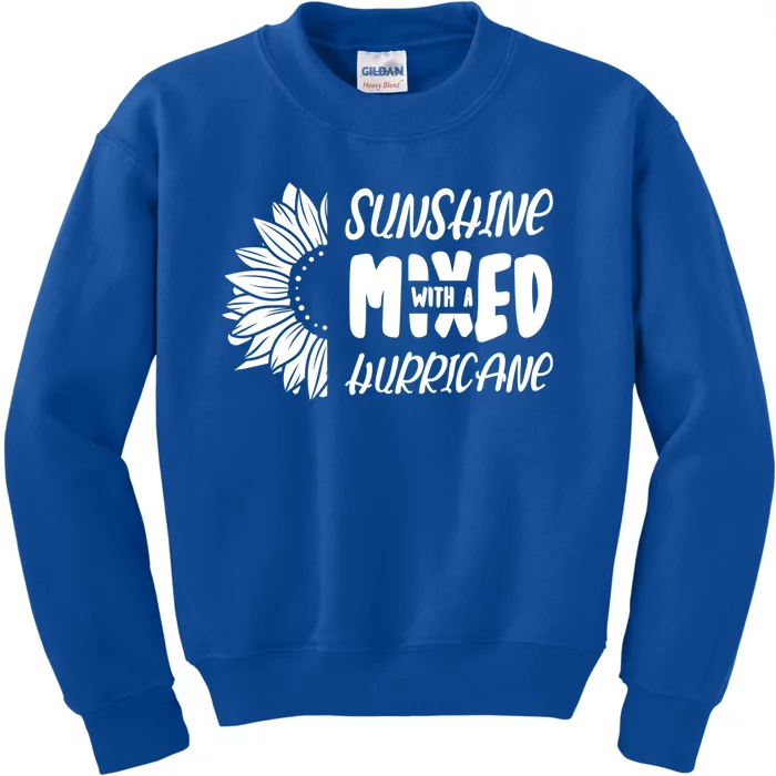 Sunshine Mixed With A Hurricane Gift Kids Sweatshirt