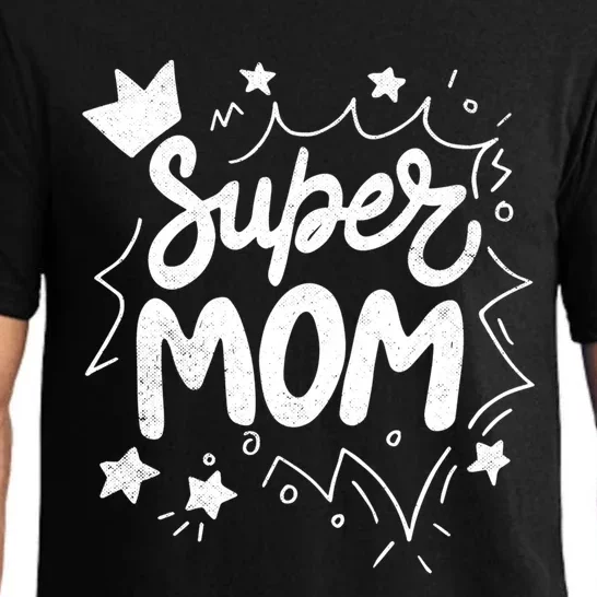 Super Mom Wonder Mama Superhero Comics Mother's Day Meaningful Gift Pajama Set