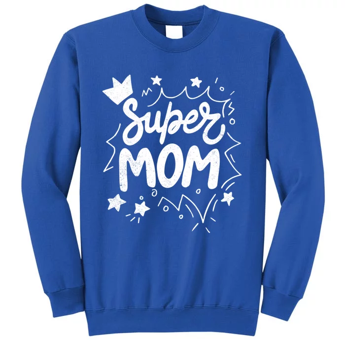 Super Mom Wonder Mama Superhero Comics Mother's Day Meaningful Gift Tall Sweatshirt