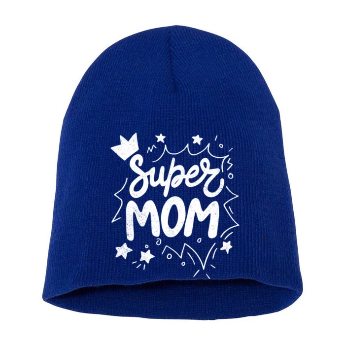 Super Mom Wonder Mama Superhero Comics Mother's Day Meaningful Gift Short Acrylic Beanie