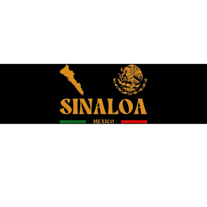 Sinaloa Mexico With Mexican Emblem Sinaloa Bumper Sticker