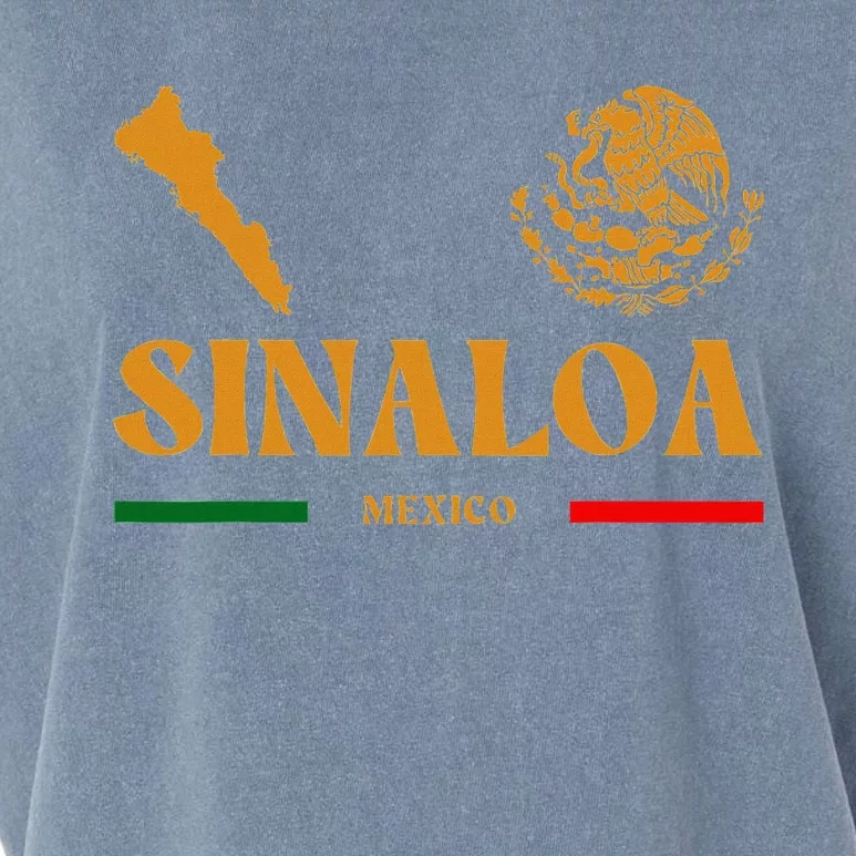 Sinaloa Mexico With Mexican Emblem Sinaloa Garment-Dyed Women's Muscle Tee