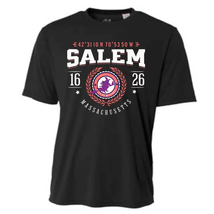 Salem Massachusetts Witch Tourist Souvenir Halloween Cooling Performance Crew T-Shirt