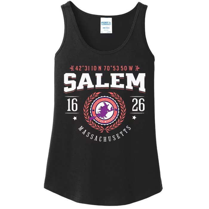 Salem Massachusetts Witch Tourist Souvenir Halloween Ladies Essential Tank