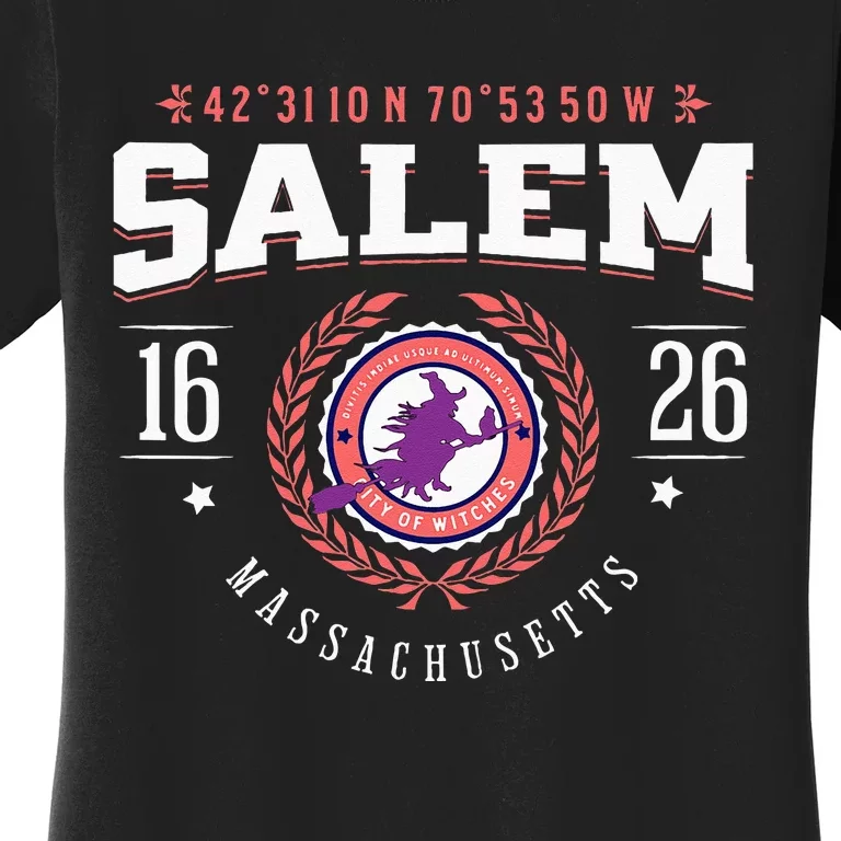 Salem Massachusetts Witch Tourist Souvenir Halloween Women's T-Shirt