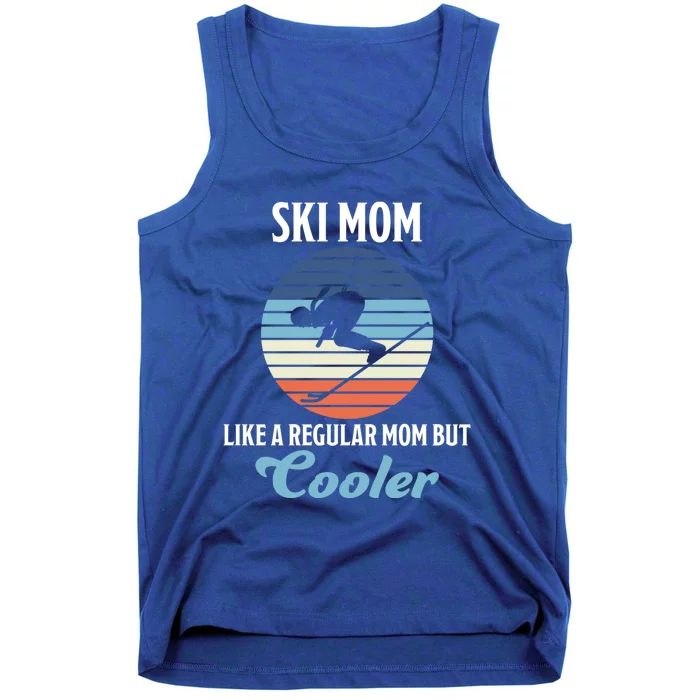 Skiing Mum Winter Sports Slopes Mum Skier Funny Gift Tank Top