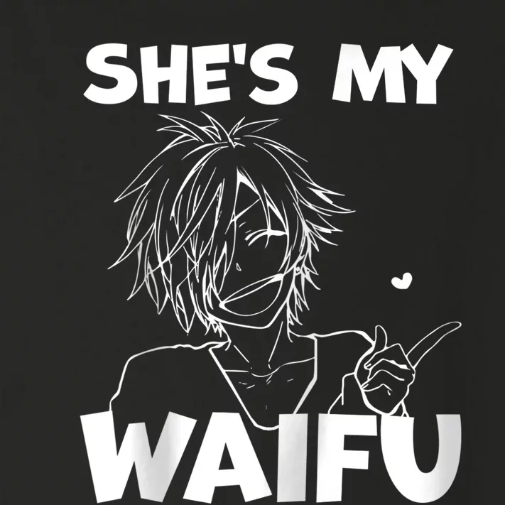 She's My Waifu Funny Anime Matching Couple Boyfriend Gift Zip Hoodie Toddler Long Sleeve Shirt