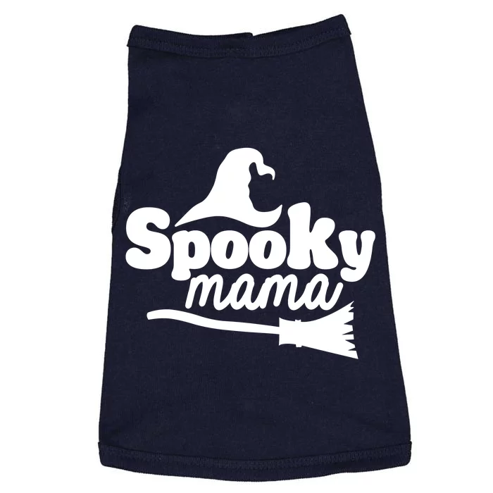 Spooky Mama Witch Broom Halloween Doggie Tank