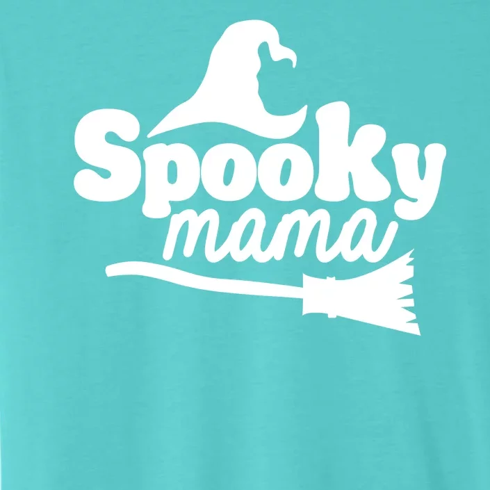 Spooky Mama Witch Broom Halloween ChromaSoft Performance T-Shirt