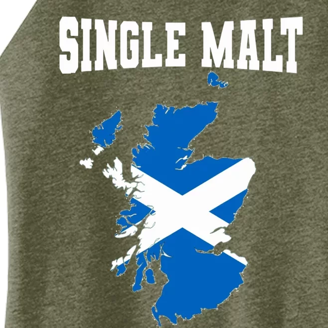 Single Malt Whisky Scotch Lovers Scotland Flag Women’s Perfect Tri Rocker Tank