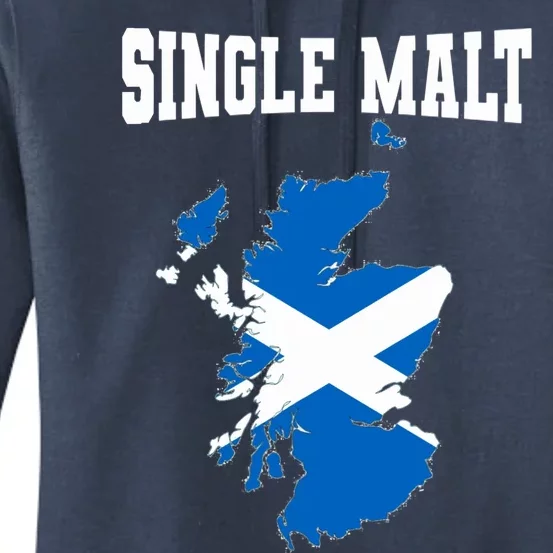 Single Malt Whisky Scotch Lovers Scotland Flag Women's Pullover Hoodie