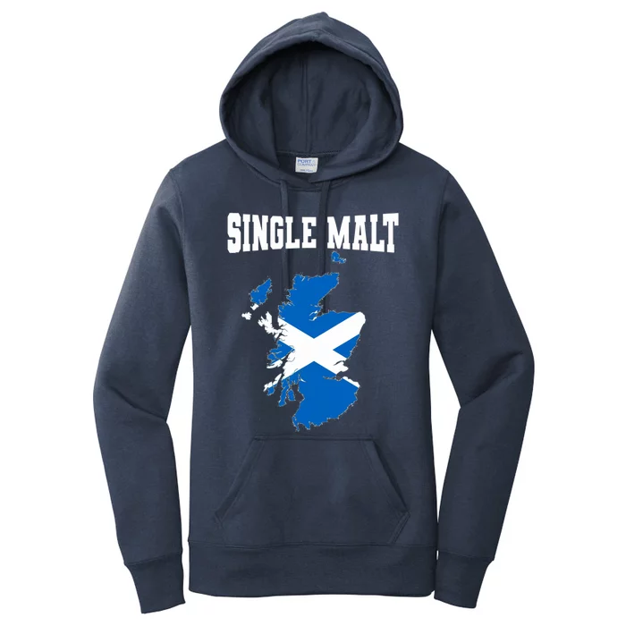 Single Malt Whisky Scotch Lovers Scotland Flag Women's Pullover Hoodie