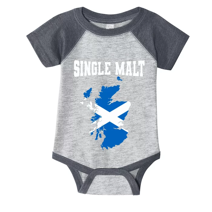 Single Malt Whisky Scotch Lovers Scotland Flag Infant Baby Jersey Bodysuit